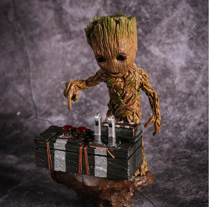 Marvel Guardians Of The Galaxy Groot Avengers Cute Baby Tree Man PVC Action Figure Toys 20cm SS69 22.69 no box