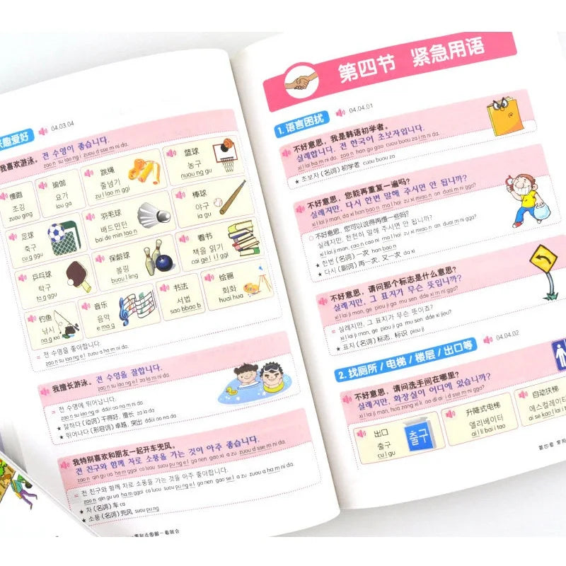 Beginning Korean Entry Diagram Pronounced Words Grammar Spoken Book Korean Zero-based Learning Korean Books SS69