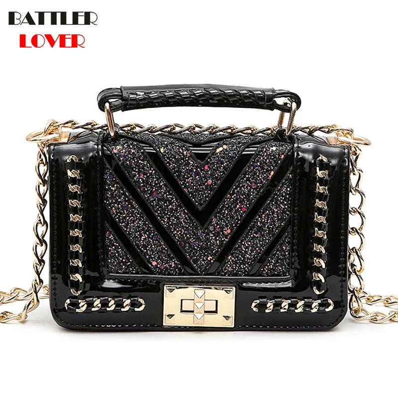 European Brand Design Chain Motorcycle Bags Women Clothing Shoulder Rivet Zipper Jacket Bag Messenger Bag Women Leather Handbags