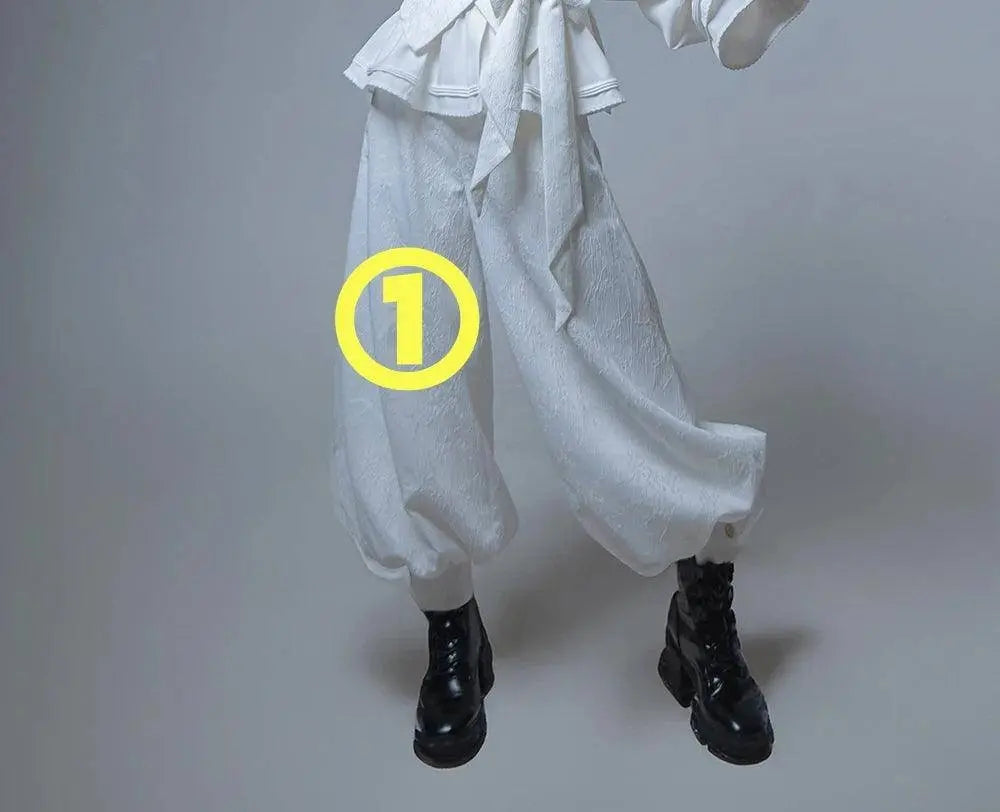 Hunting Rabbit White Moonlight Edition Retro Cool Ouji Lolita Jacket /Short Pants/Trousers Set by Princess Chronicles - SS69