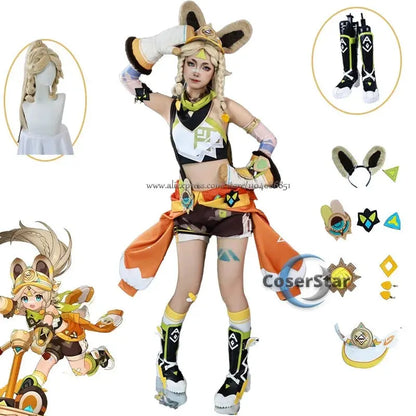 IN STOCK Kachina Cosplay Costume Game Genshin Impact Kachina Cosplay Outfit Costume Full Set Anime Carnival Comic Con Prop SS69