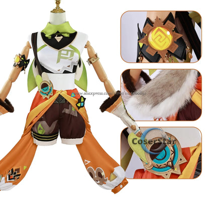 IN STOCK Kachina Cosplay Costume Game Genshin Impact Kachina Cosplay Outfit Costume Full Set Anime Carnival Comic Con Prop SS69