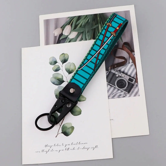 Japan Anime Key Chain Cool Character Keychain Keyring For Car Motorcycle Pendant Keys Holder Wrist Strap Hang Rope Key Tag Gifts SS69