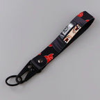 Japan Anime Key Chain Cool Character Keychain Keyring For Car Motorcycle Pendant Keys Holder Wrist Strap Hang Rope Key Tag Gifts SS69