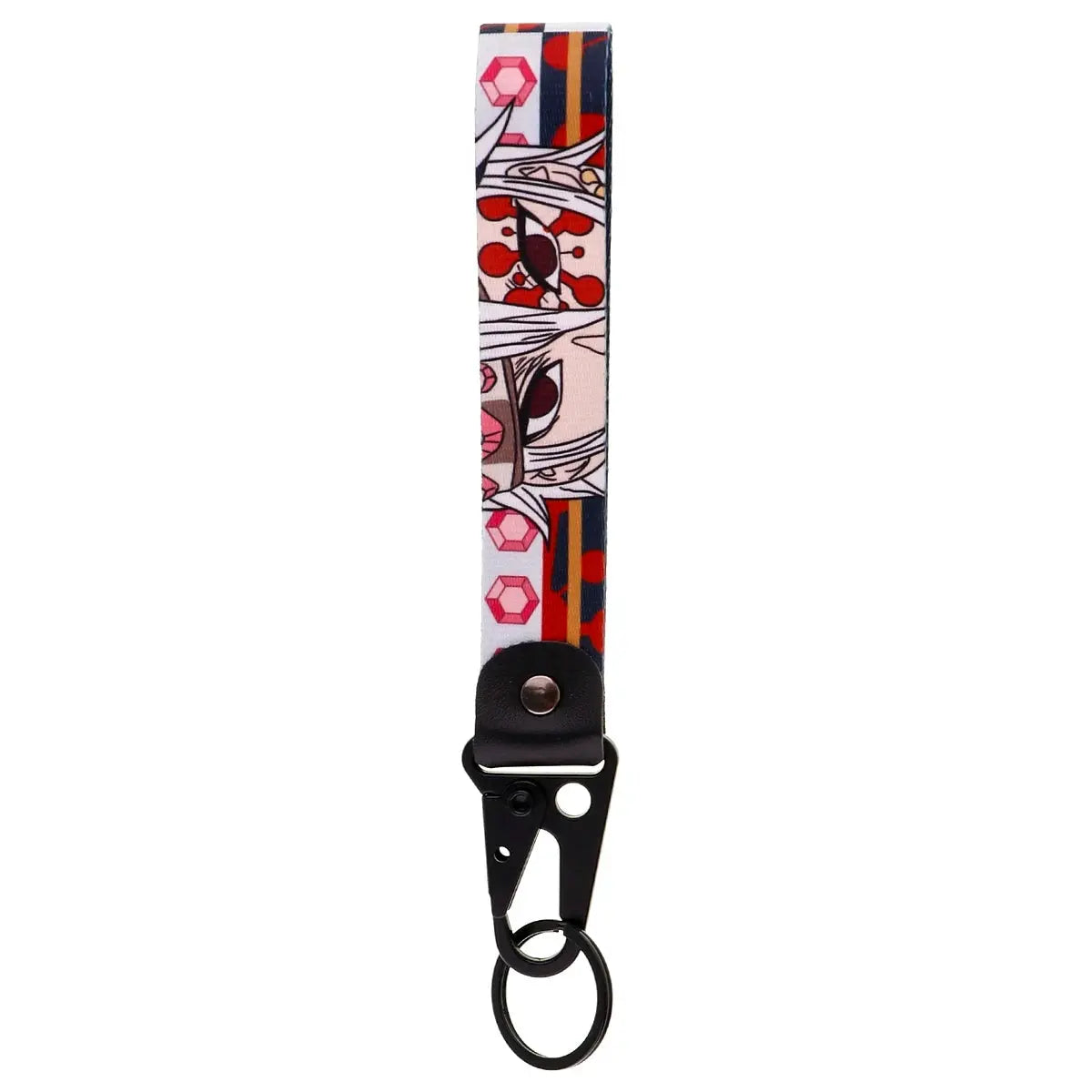 Japan Anime Key Chain Cool Character Keychain Keyring For Car Motorcycle Pendant Keys Holder Wrist Strap Hang Rope Key Tag Gifts SS69