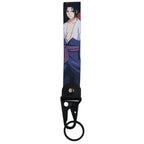Japan Anime Key Chain Cool Character Keychain Keyring For Car Motorcycle Pendant Keys Holder Wrist Strap Hang Rope Key Tag Gifts SS69