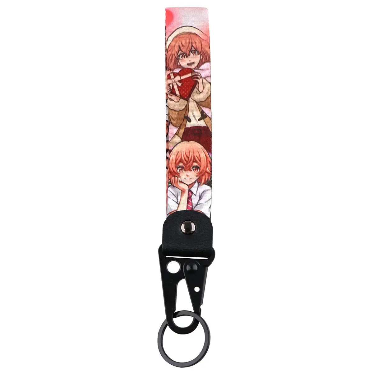 Japan Anime Key Chain Cool Character Keychain Keyring For Car Motorcycle Pendant Keys Holder Wrist Strap Hang Rope Key Tag Gifts SS69
