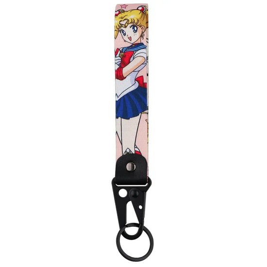 Japan Anime Key Chain Cool Character Keychain Keyring For Car Motorcycle Pendant Keys Holder Wrist Strap Hang Rope Key Tag Gifts SS69 6.69 14