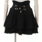 Japan Style High Waist Pleated Mini Skirts Bow Knot Design Mini Skirts Kawaii Slim Fit A-line Skirts Pink Lace Skirts For Women SS69