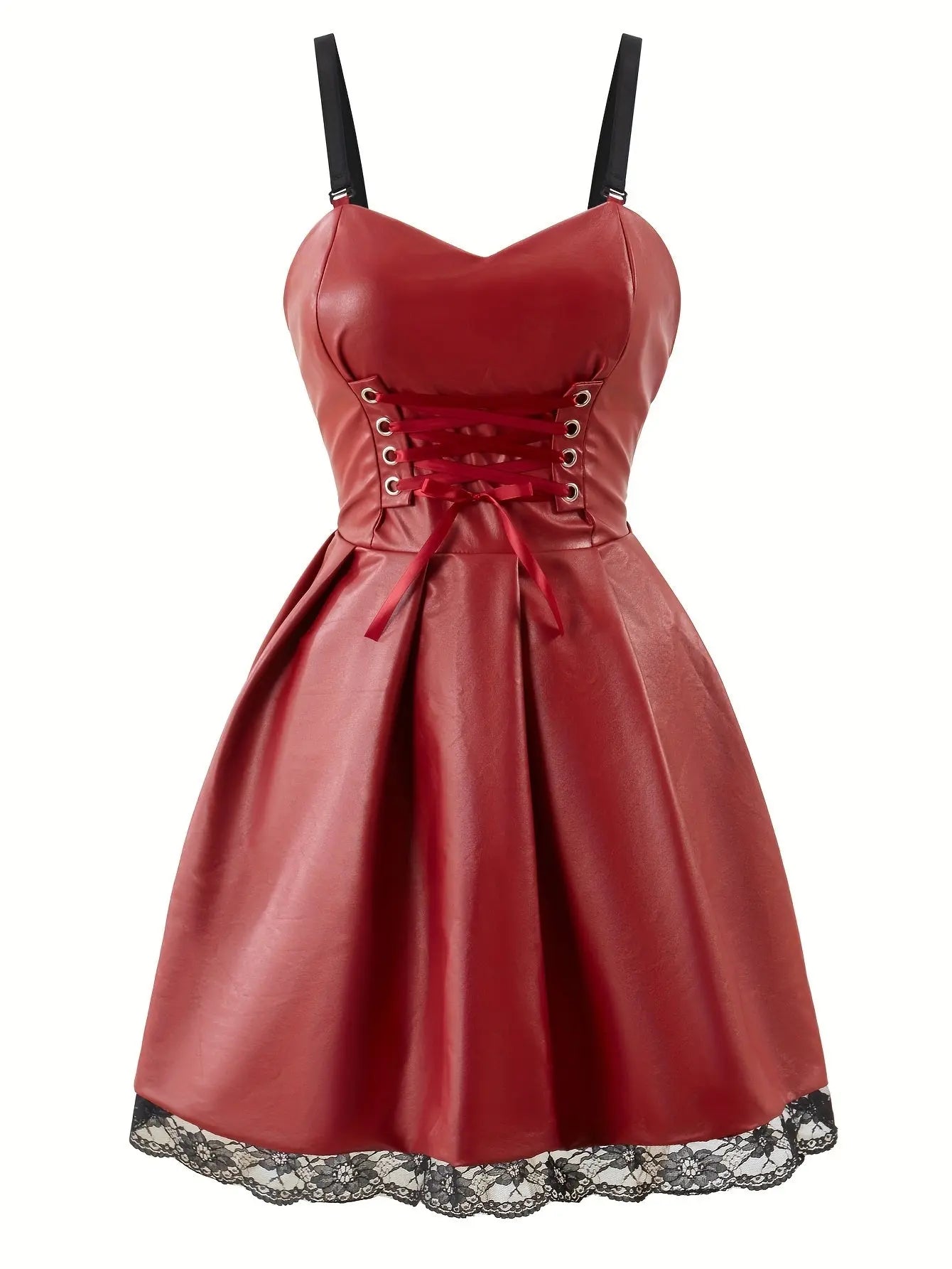 Japanese Anime Cosplay Dress, Lace Trim Goth Style Costume, Women's Clothing SS69