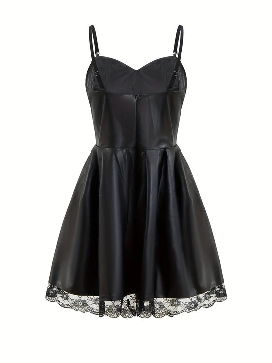 Japanese Anime Cosplay Dress, Lace Trim Goth Style Costume, Women's Clothing SS69