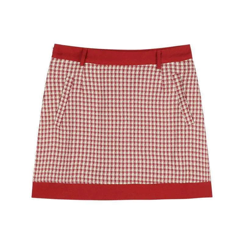 Japanese Kawaii Lolita Style Knitted Two Piece Set Women Sweet Party Elegant Skirt Suit Korean Bow Sweater Top Plaid Mini Skirts SS69