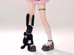 Kawaii Mini Skirt Black Pink Women's Skirt Fairycore Lolita Ruffle Pleated Skirt Cute Miniskirt Y2k Clothes Safety Short 2025 - SS69