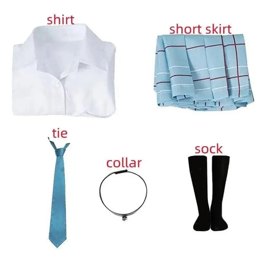 Kitagawa Marin Cosplay Anime My Dress Up Darling Kitagawa Marin Cosplay Costume Dresses School Uniform Wig Earrings Suit Girls - SS69