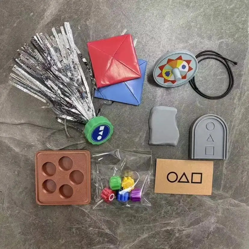 Korean Folk Game Set Traditional Play Gong-gi Stones Set Jebi Kicks Paeng-y Biseokchigi DDAKJI Set Squid Tossing Toy Party Game SS69 34.69 set