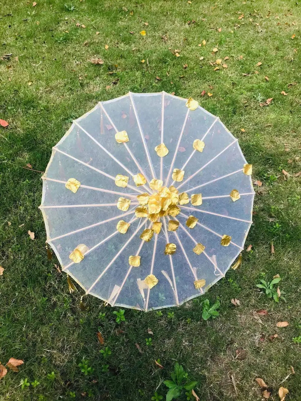 LED Chinese Japan Yarn Oiled Paper Silk Cloth Umbrella Costume Ancient Princess Umbrella Drama White Craft Umbrella Cosplay SS69