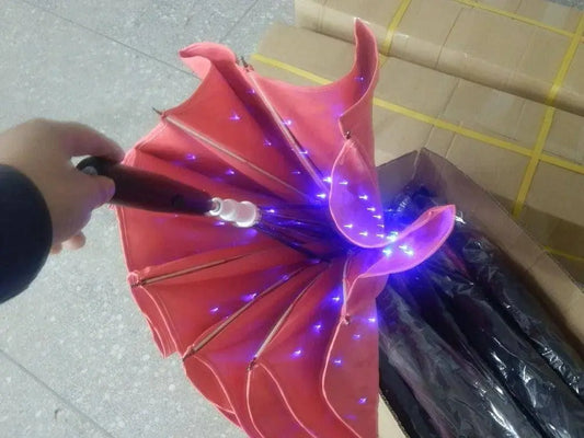 LED Flashlight Umbrella, Luminous Decorative Photography Umbrella, Stage Performance Decor, Lighted Umbrella SS69