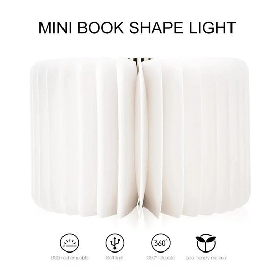 LED Wooden Book Lamp Children Reading light USB Bedside Table Lamp 3 Color Bedroom Art Decor Night Light for Kids Birthday Gift SS69