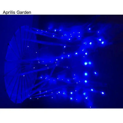 LED Yarn Silk Cloth Lace Decorative Umbrella Beach Parasol Princess Chinese Japan Umbrella Drama Craft Umbrella Cosplay - SS69