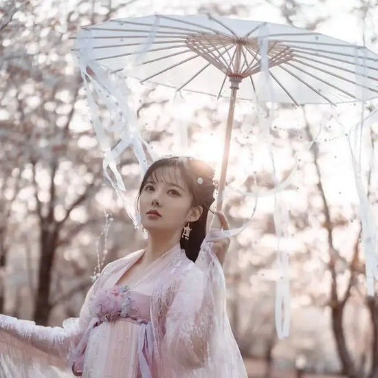 LED Yarn Silk Cloth Lace Decorative Umbrella Beach Parasol Princess Chinese Japan Umbrella Drama Craft Umbrella Cosplay SS69