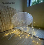 LED Yarn Silk Cloth Lace Decorative Umbrella Beach Parasol Princess Chinese Japan Umbrella Drama Craft Umbrella Cosplay SS69