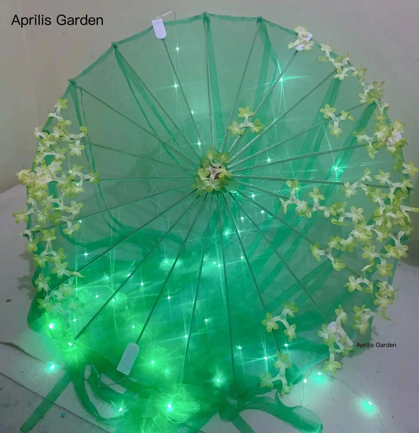 LED Yarn Silk Cloth Lace Decorative Umbrella Beach Parasol Princess Chinese Japan Umbrella Drama Craft Umbrella Cosplay SS69