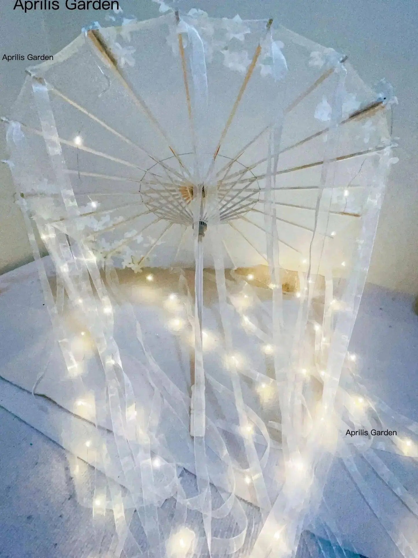 LED Yarn Silk Cloth Lace Decorative Umbrella Beach Parasol Princess Chinese Japan Umbrella Drama Craft Umbrella Cosplay SS69