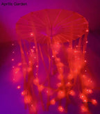 LED Yarn Silk Cloth Lace Decorative Umbrella Beach Parasol Princess Chinese Japan Umbrella Drama Craft Umbrella Cosplay SS69