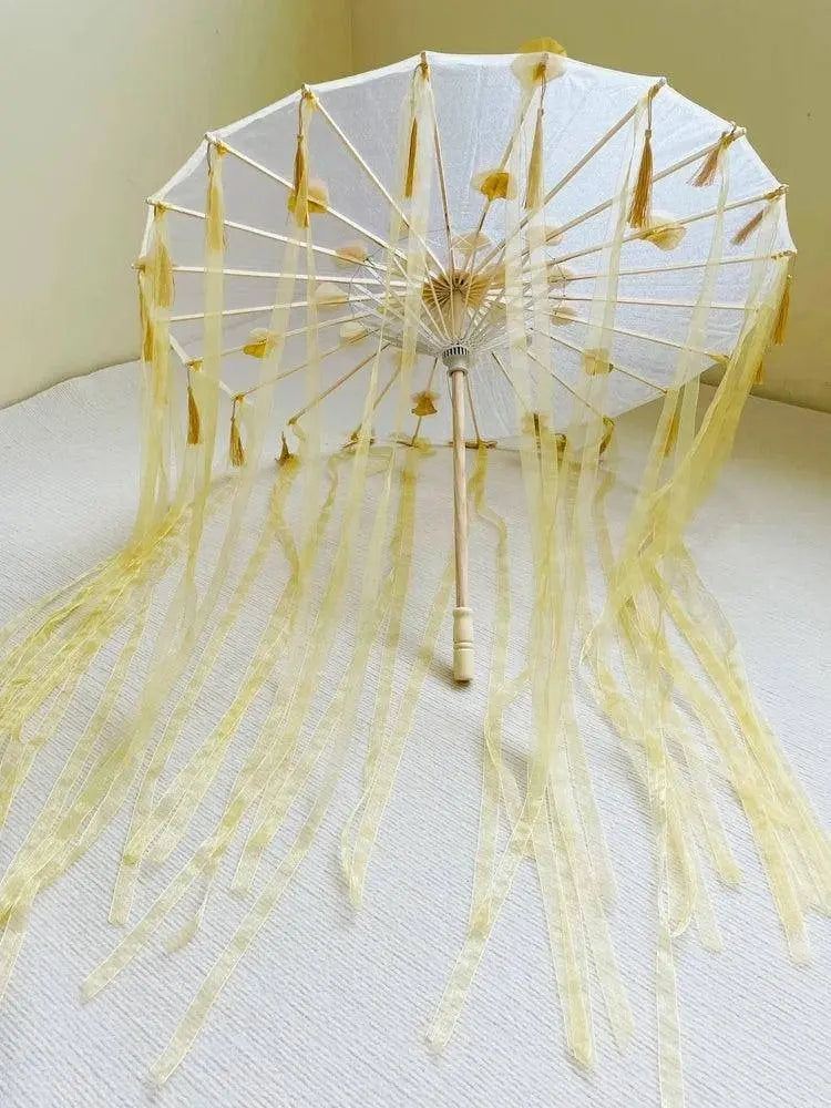 LED Yarn Silk Cloth Lace Decorative Umbrella Beach Parasol Princess Chinese Japan Umbrella Drama Craft Umbrella Cosplay SS69