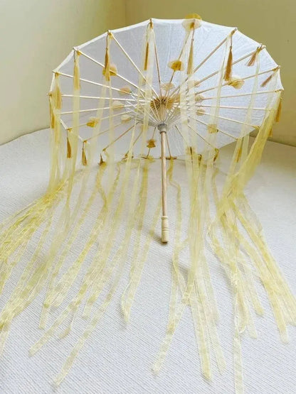 LED Yarn Silk Cloth Lace Decorative Umbrella Beach Parasol Princess Chinese Japan Umbrella Drama Craft Umbrella Cosplay SS69