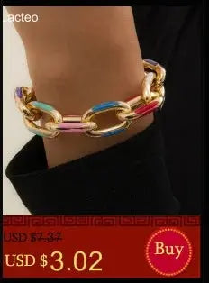 Lacteo Trendy Nose Rings for Women Connecting Earrings Black Green Small Crystal Beads Fake Nostril Piercing Clip Jewelry Ladies SS69