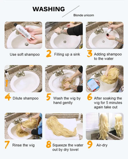 Light Pink Long Wavy Cosplay Synthetic Hair Wigs with Bangs for White Women Afro Lolita Water Wave Halloween Heat Reisitant Wig SS69