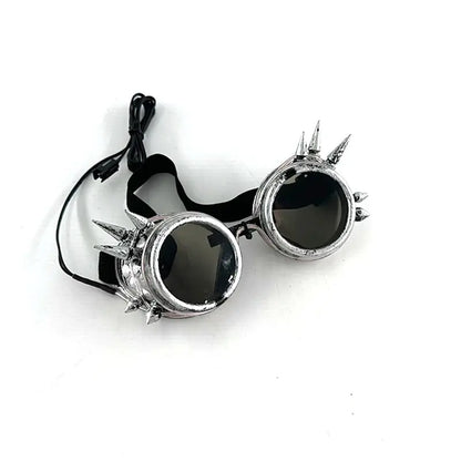 Light Up Led Steampunk Glasses Neon Music Concert Fluorescent Party Christmas Gifts Glowing Wire Gothic Round Frame Glasses SS69