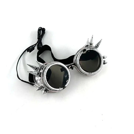 Light Up Led Steampunk Glasses Neon Music Concert Fluorescent Party Christmas Gifts Glowing Wire Gothic Round Frame Glasses SS69