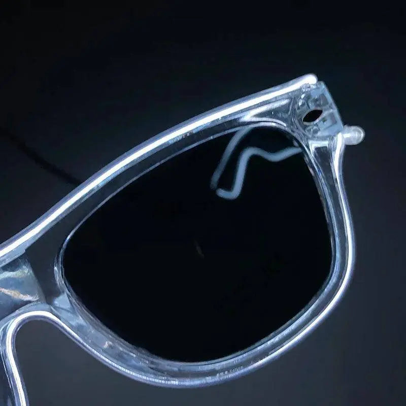 Light Up Led Steampunk Glasses Neon Music Concert Fluorescent Party Christmas Gifts Glowing Wire Gothic Round Frame Glasses SS69