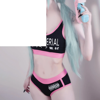 Littleforbig Cotton Camisole and Panties Sports Loungewear | Waifu Material - SS69