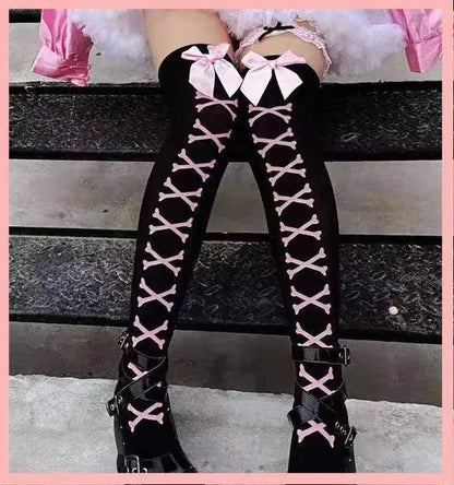 Lolita Girls Sweet Tank Top And Skirt 2-piece set High Waist Ruffles Bow Pleated Skirt Harajuku Cute Cake Mini Skirts - SS69