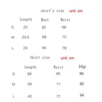 Lolita Girls Sweet Tank Top And Skirt 2-piece set High Waist Ruffles Bow Pleated Skirt Harajuku Cute Cake Mini Skirts - SS69