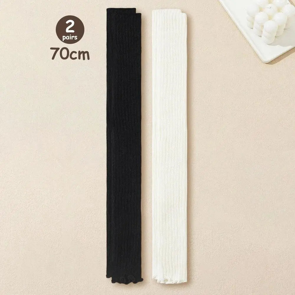 Lolita Leg Warmers Women Long Socks Knitted Warm Foot Cover White Arm Warmer Ladies Autumn Winter Crochet Socks Boot Cuffs - SS69