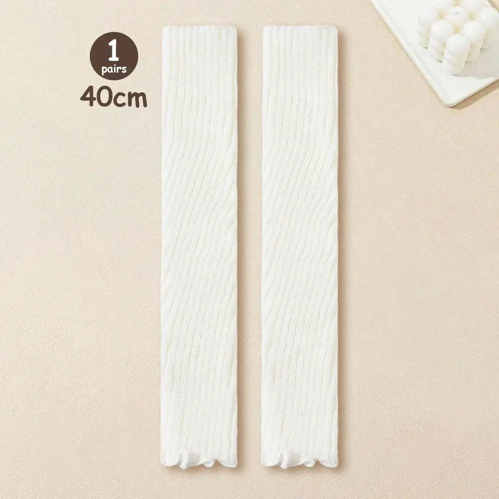 Lolita Leg Warmers Women Long Socks Knitted Warm Foot Cover White Arm Warmer Ladies Autumn Winter Crochet Socks Boot Cuffs - SS69