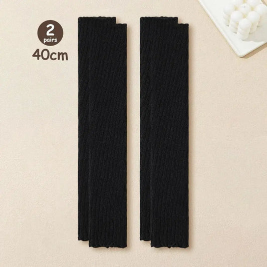 Lolita Leg Warmers Women Long Socks Knitted Warm Foot Cover White Arm Warmer Ladies Autumn Winter Crochet Socks Boot Cuffs - SS69