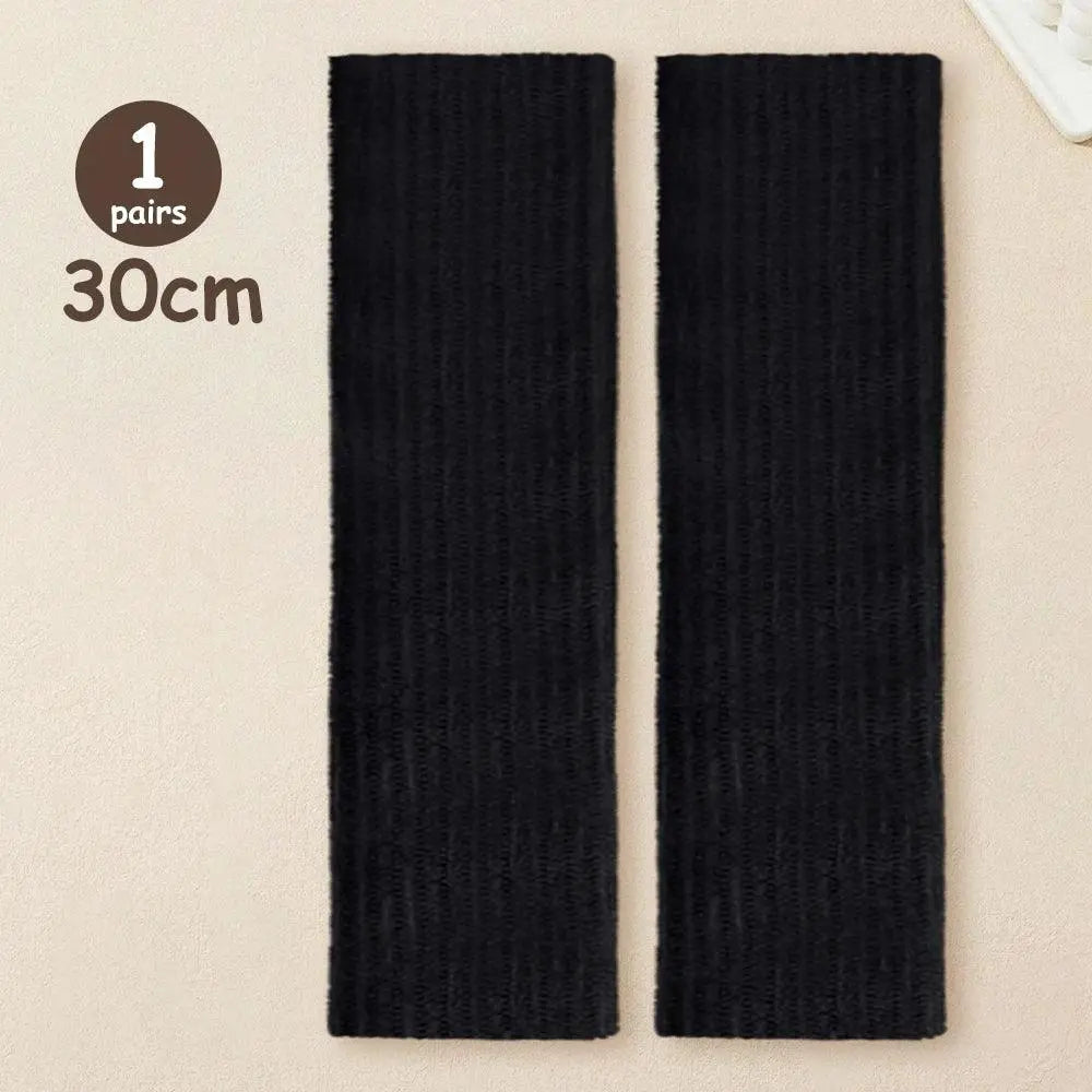 Lolita Leg Warmers Women Long Socks Knitted Warm Foot Cover White Arm Warmer Ladies Autumn Winter Crochet Socks Boot Cuffs - SS69