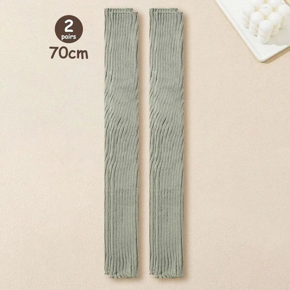 Lolita Leg Warmers Women Long Socks Knitted Warm Foot Cover White Arm Warmer Ladies Autumn Winter Crochet Socks Boot Cuffs - SS69
