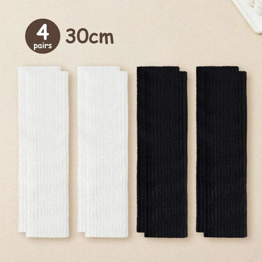 Lolita Leg Warmers Women Long Socks Knitted Warm Foot Cover White Arm Warmer Ladies Autumn Winter Crochet Socks Boot Cuffs - SS69