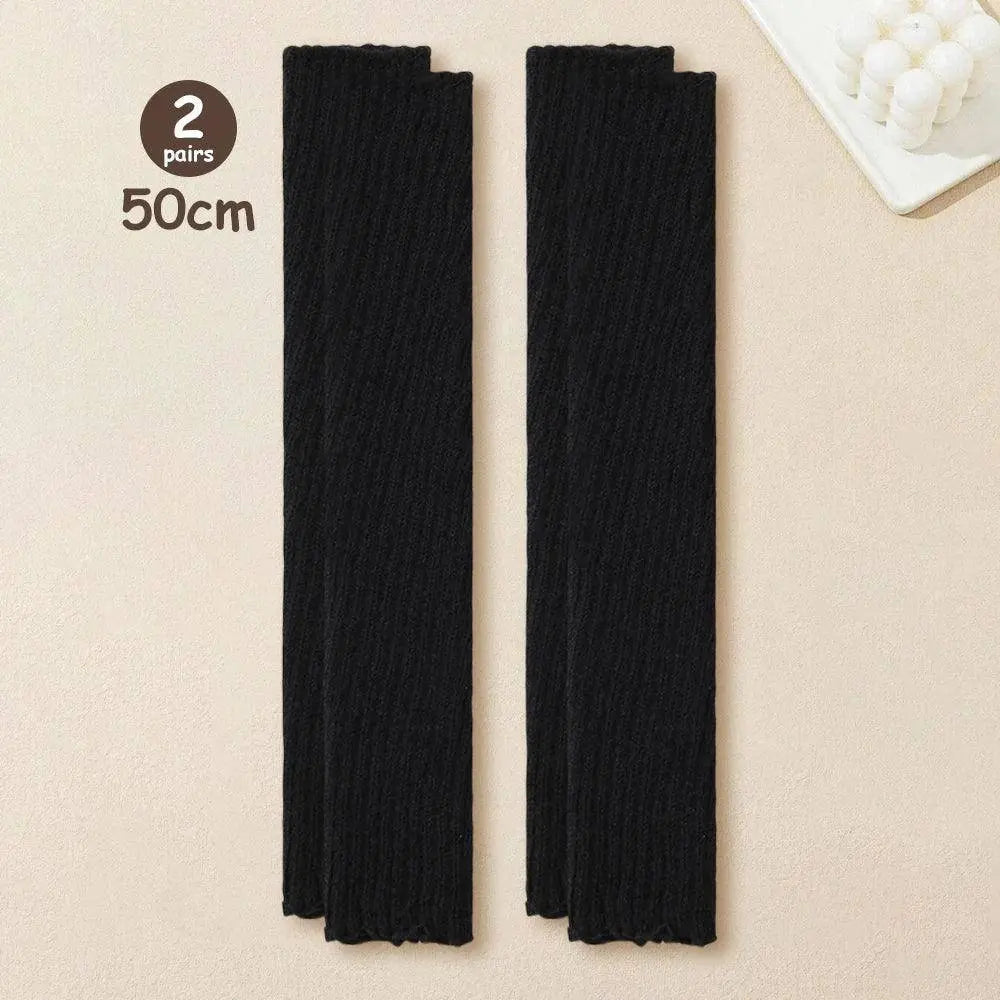 Lolita Leg Warmers Women Long Socks Knitted Warm Foot Cover White Arm Warmer Ladies Autumn Winter Crochet Socks Boot Cuffs SS69 20.69 2 Pairs 19 / One Size