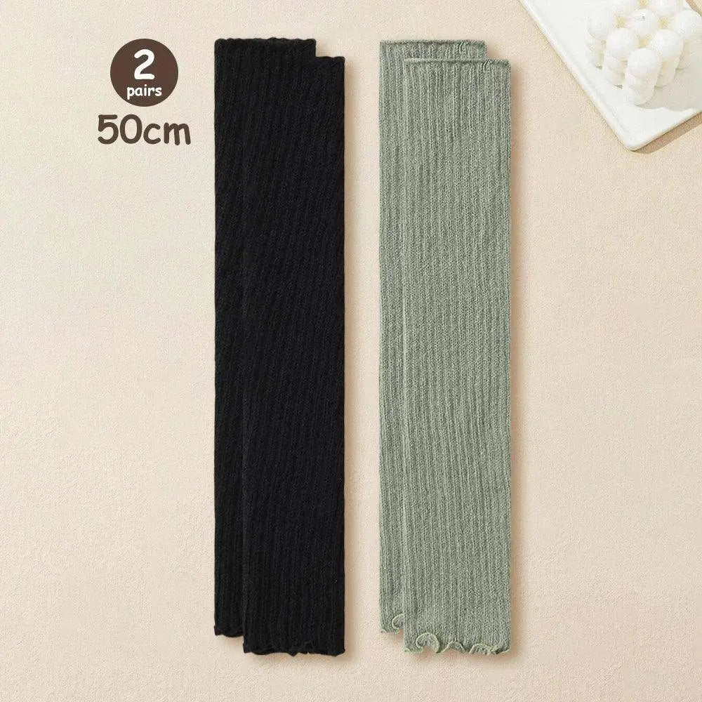 Lolita Leg Warmers Women Long Socks Knitted Warm Foot Cover White Arm Warmer Ladies Autumn Winter Crochet Socks Boot Cuffs SS69 19.69 2 Pairs 8 / One Size