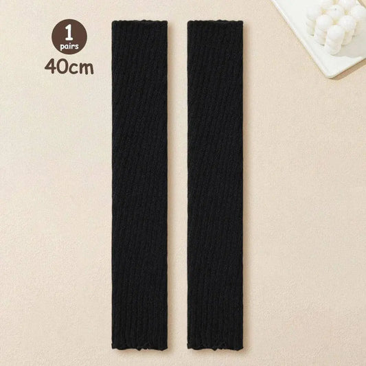 Lolita Leg Warmers Women Long Socks Knitted Warm Foot Cover White Arm Warmer Ladies Autumn Winter Crochet Socks Boot Cuffs SS69 12.69 1 Pair 7 / One Size