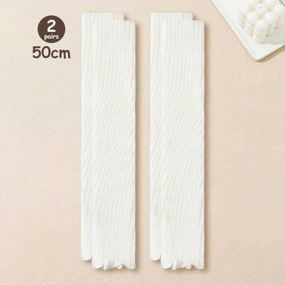 Lolita Leg Warmers Women Long Socks Knitted Warm Foot Cover White Arm Warmer Ladies Autumn Winter Crochet Socks Boot Cuffs SS69 21.69 2 Pairs / One Size