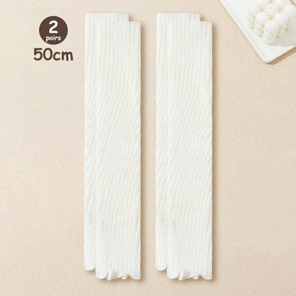 Lolita Leg Warmers Women Long Socks Knitted Warm Foot Cover White Arm Warmer Ladies Autumn Winter Crochet Socks Boot Cuffs SS69 21.69 2 Pairs / One Size