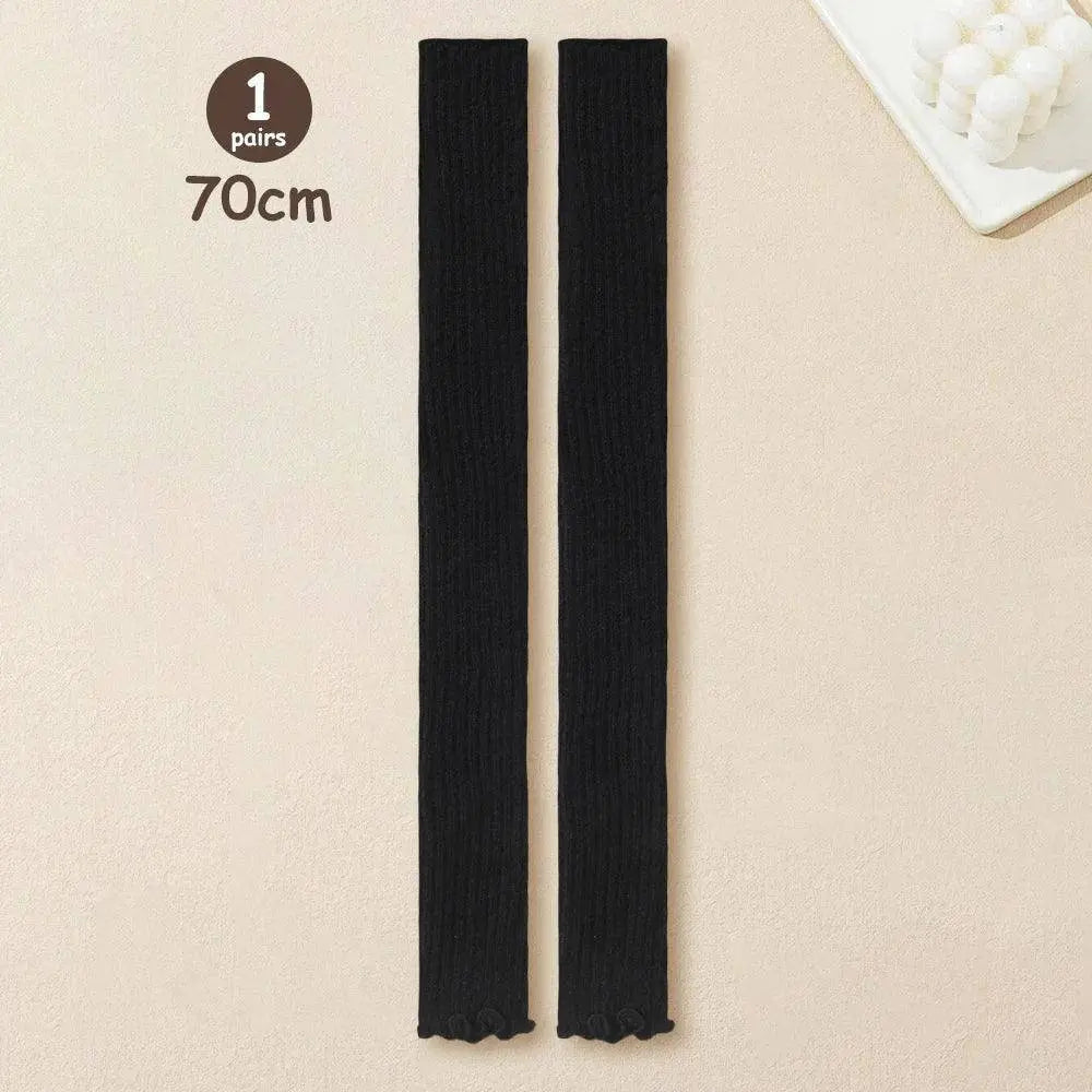 Lolita Leg Warmers Women Long Socks Knitted Warm Foot Cover White Arm Warmer Ladies Autumn Winter Crochet Socks Boot Cuffs SS69 17.69 1 Pair 9 / One Size